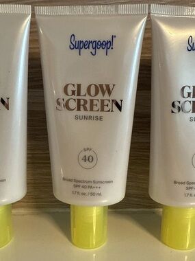 Supergoop! White Tube with Blue Logo